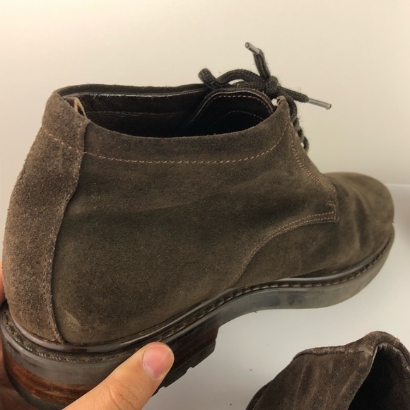Aquatalia Men’s Brown Suede Lace Up Chukka Boot Size 40